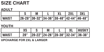 Champro Softball Pants Size Chart